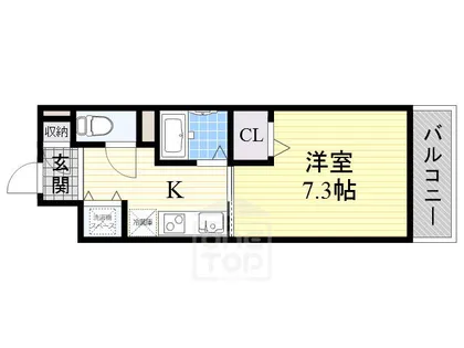 ハイマートさつき【1階】の間取り