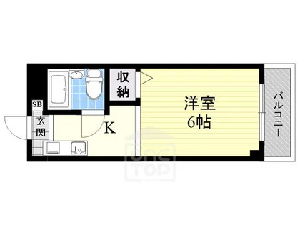 丸矢ハイツ【4階】の間取り