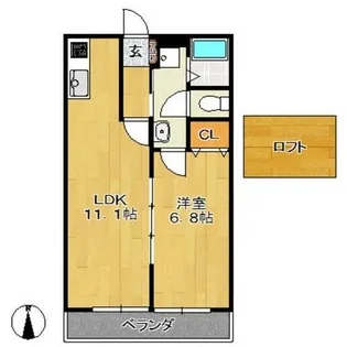 Ma Maison Momoyama【301号室】の間取り