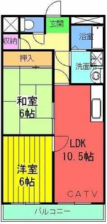 エテルネル21【305号室】の間取り