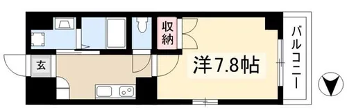 アールズコート富が丘【410号室】の間取り