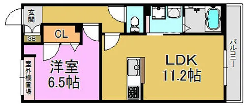 シャーメゾンクレアージュ【2階】の間取り