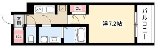 S-RESIDENCE豊国通【1004号室】の間取り
