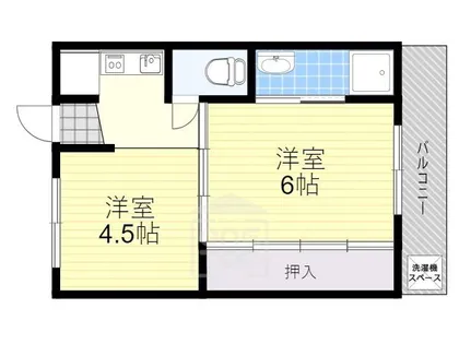 ビレッジハウス高田【1階】の間取り