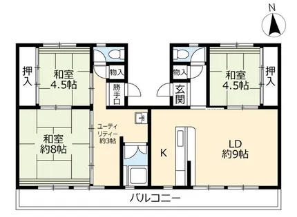 UR志徳【0280401号室】の間取り