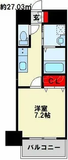 LEGEND紺屋町【604号室】の間取り