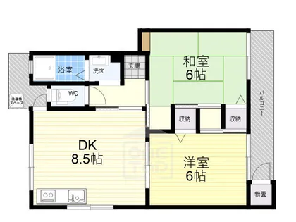 奈良コーポ【2階】の間取り