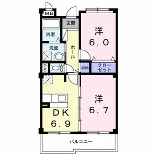 コート アプルーバル ネオ【2階】の間取り