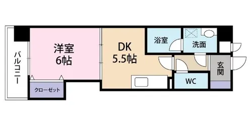 サンメゾン清水【1階】の間取り