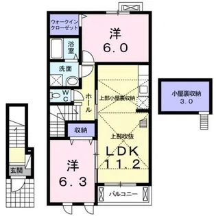 プランドール【2階】の間取り