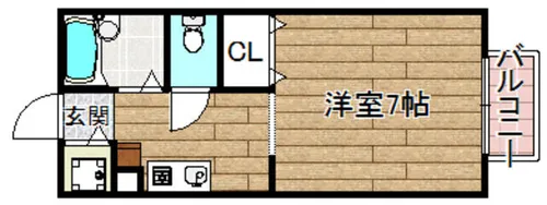 ハイツシャルマン【1階】の間取り