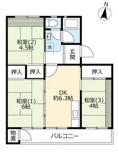 UR泉北竹城台二丁【0240309号室】の間取り