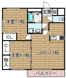 アルコバレーノ【3階】の間取り