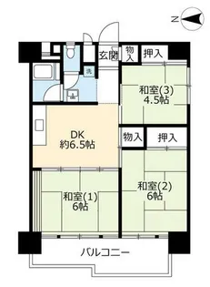 UR南港ひかりの【0110614号室】の間取り