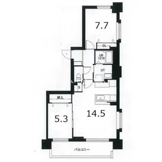 北海道札幌市西区発寒七条12丁目【マンション】の間取り