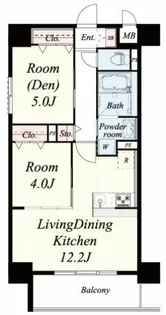 フェリースヴィダ福島【6階】の間取り