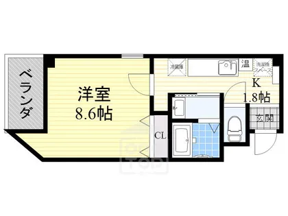 ラ・フォンテ摂津富田【3階】の間取り