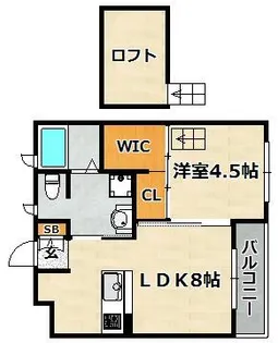 ヴィアーレ南町【2階】の間取り