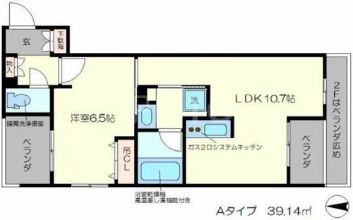 ヴィラ聖護院【3階】の間取り