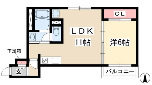 ラ・メゾン・K【3階】の間取り