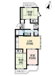 URアーバンドエル白鳥公園【0000101号室】の間取り