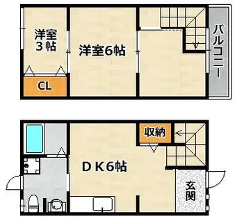 テラスMITO【102号室】の間取り
