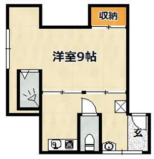 真砂苑【305号室】の間取り