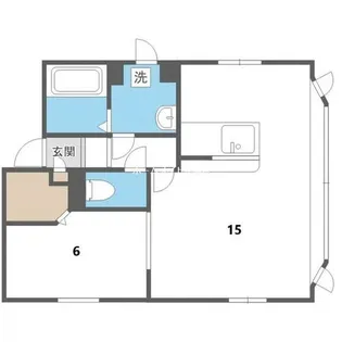 北海道札幌市手稲区手稲本町二条2丁目【マンション】の間取り