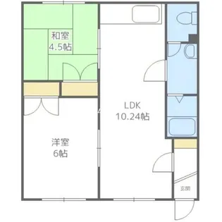 北海道札幌市手稲区富丘四条5丁目【アパート】の間取り