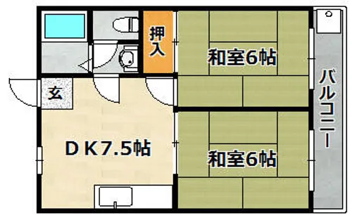 寿ハイツ【303号室】の間取り
