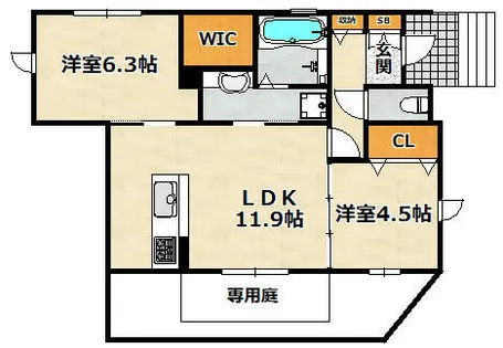 グレイス【1階】の間取り