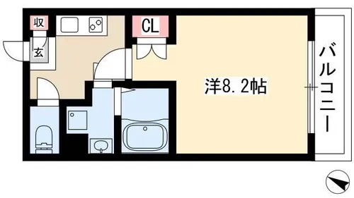 タウンライフ覚王山【0405号室】の間取り