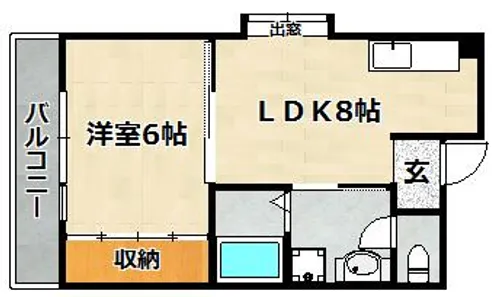 SUN志里池【102号室】の間取り