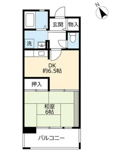 URアーベイン東三国【0080208号室】の間取り