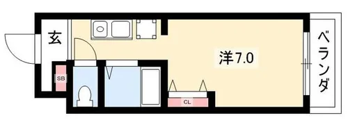 メジログランデ星ヶ丘【3階】の間取り