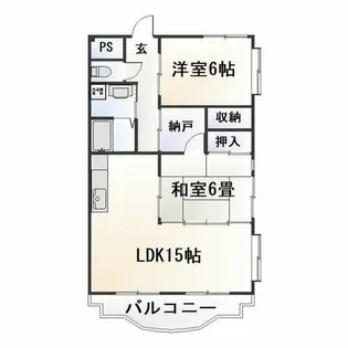 リヴァージュ北島【205号室】の間取り