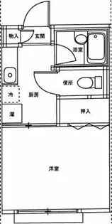 納1Kハイツ【205号室】の間取り