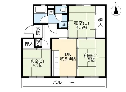 UR花園【0070302号室】の間取り