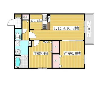 ART HILL KOTONI【5階】の間取り