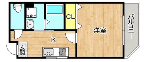 大阪府大阪市生野区鶴橋3丁目【アパート】の間取り