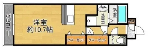 コスモス大里【3階】の間取り