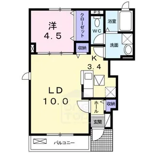 ピュアメゾン【1階】の間取り