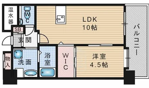 ヴェルドゥール南茨木【5階】の間取り