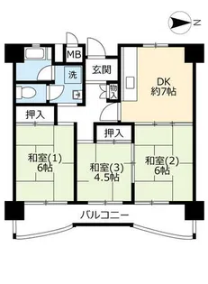 UR南港しらなみ【0310506号室】の間取り