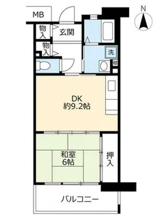 URアルビス緑丘【1130506号室】の間取り