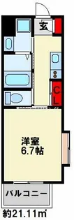 アミュゼ城野【4階】の間取り