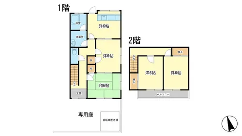 兵庫県姫路市広畑区清水町2丁目【一戸建】の間取り
