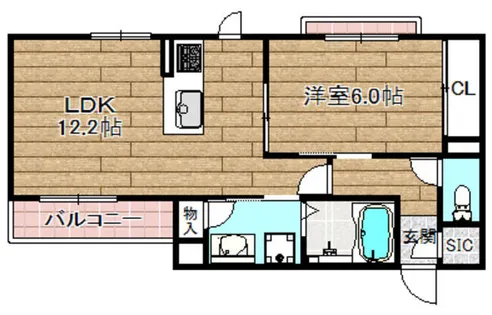 casetta di gatto【301号室】の間取り