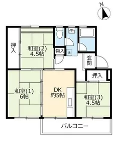 UR多聞台【C170505号室】の間取り
