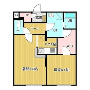 アルカサール山の手【402号室】の間取り